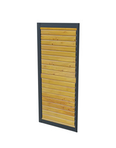 bevelled rotating slat